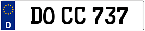 Trailer License Plate